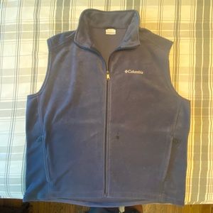 Men’s Columbia fleece vest sz XL
